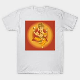 Ganesha , Hindu God Of Good Tidings T-Shirt